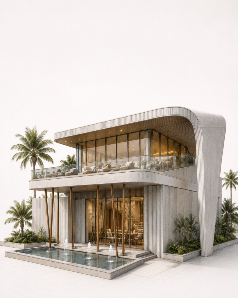 Coastal pavilion